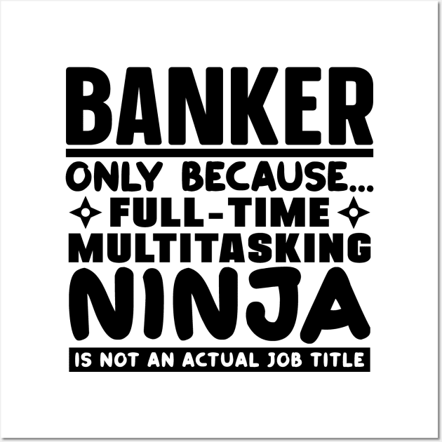 Banker Ninja Wall Art by colorsplash